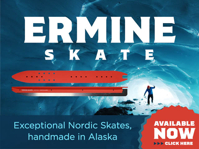 Ermine Skate: exceptional nordic skates, handmade in Alaska