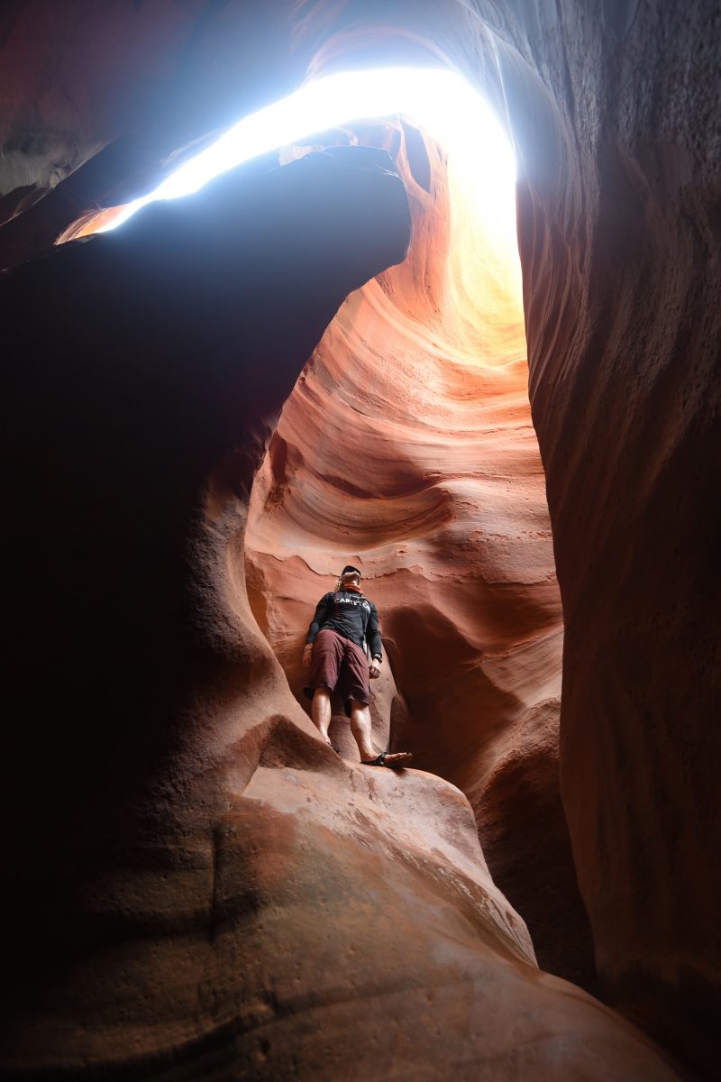 Ben Sullender standing in Ringtail Slot Canyon